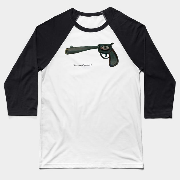 Lethal pistol 5 Baseball T-Shirt by diegomanuel